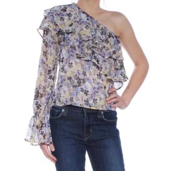 Lucky Brand Tops - NWT Lucky Brand one shoulder floral blouse